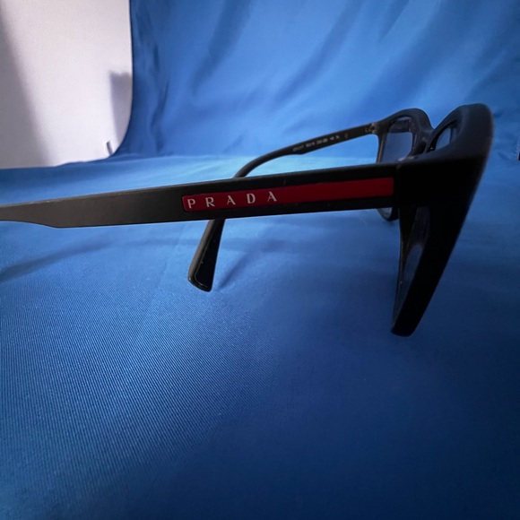 Prada Black Sunglasses with Silver Lenses - Picture 3 of 6